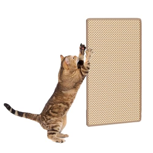 猫 爪研ぎ 立てかけ カスが出ない 天然木 サイザル麻 壁掛け つめとぎ 猫 爪とぎ ボード L型 剥がれにくい 縦型 猫爪とぎ 耐摩耗 丈夫で長持ち 家具傷防止 運動不足改善 ストレス解消 サイザルロープ 猫 つめとぎ (逆L字型猫用爪とぎポスト - 交