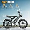 TST Electric Bike for Adults, 1500W Peak Brushless Motor 28 MPH 60 Miles Fat Tire E Bike with 48V 15Ah Removable Battery 20" Electric Dirt Bike Hydraulic Suspension and 7-Speed #5