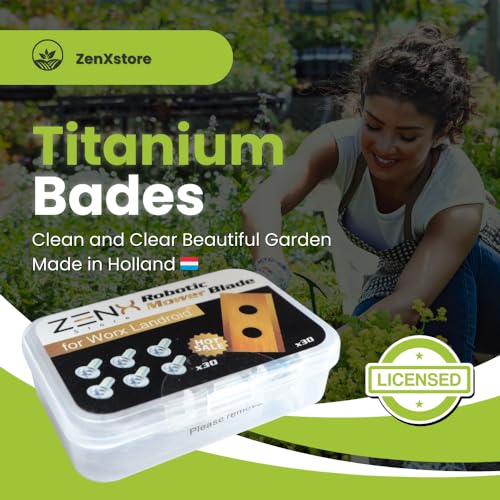 30 x titanium messen, robotmaaier messen, reservemessen voor robotmaaiers, reservemessen geschikt voor Worx Landroid en LandXcape, Zoef Robot - Afbeelding 5