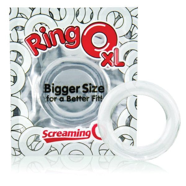 Screaming O Ringo XL - Cock Ring - Penis Ring - Couple Sex Toys - Dick Rings for Mutual Pleasure - Cockring - Clear