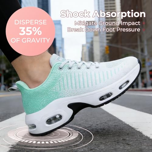 Image of Womens Slip On Tennis Sneakers Walking Running Shoes Easy to Wear
