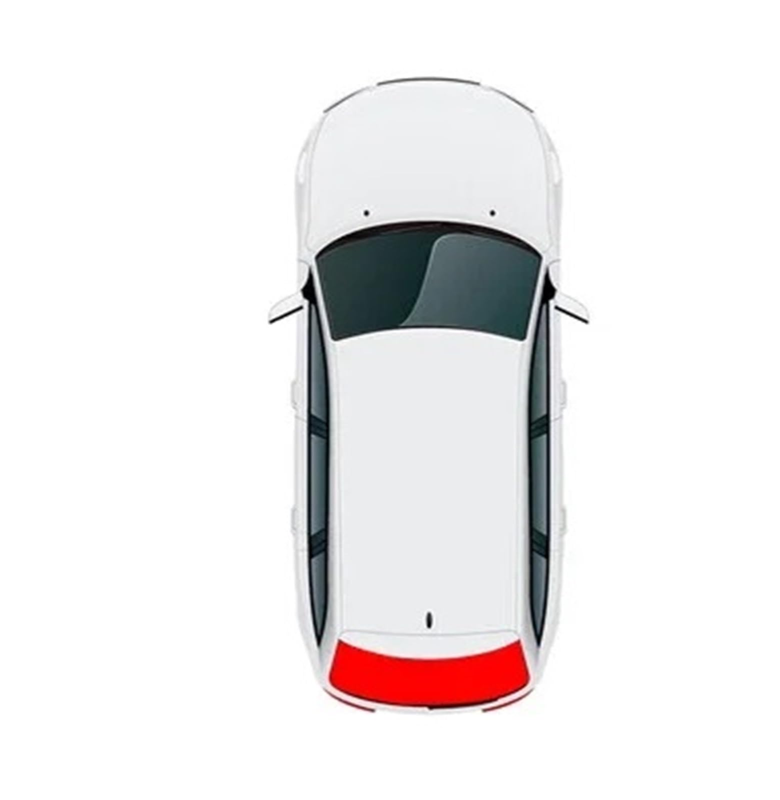 Kfz Outdoor Abdeckplane Für A3 Fließheck 8Y 2020-2024 Autofenster Sonnenschutz Vollständige Abdeckung Privatsphäre Blind Vorhang Frontscheibe Autoscheiben Sonnenschutz(Back Window)