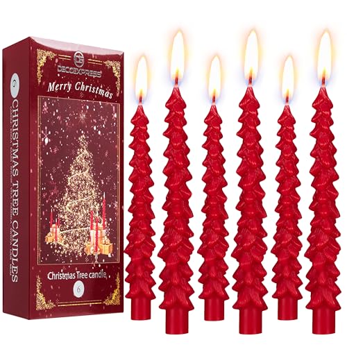 Deco Express Kerzen Set Weihnachten Deko 3er oder 6er Pack Wachs Deko...