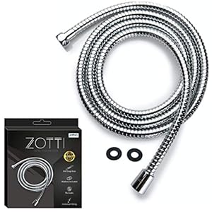 ZOTTI Shower Hose 1.25m – Stainless Steel Replacement Shower Hose – Leakproof and Anti-Kink – Universal Standard Fitting…