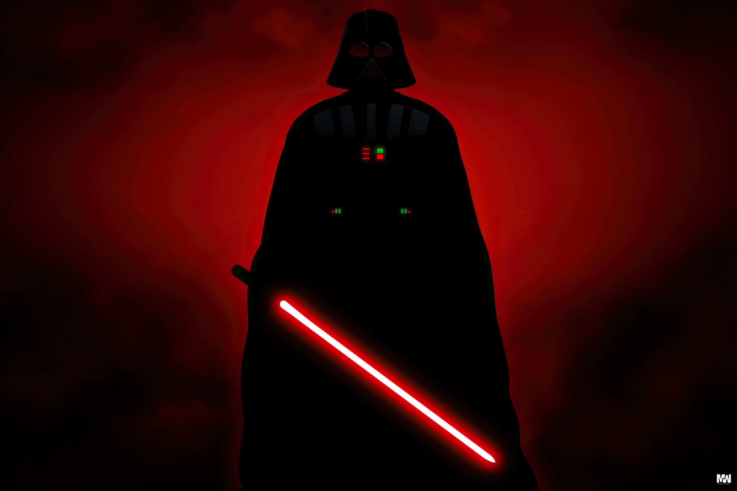 Midnight Works Star Wars Darth Vader Poster 18 x 12 inch 300 GSM