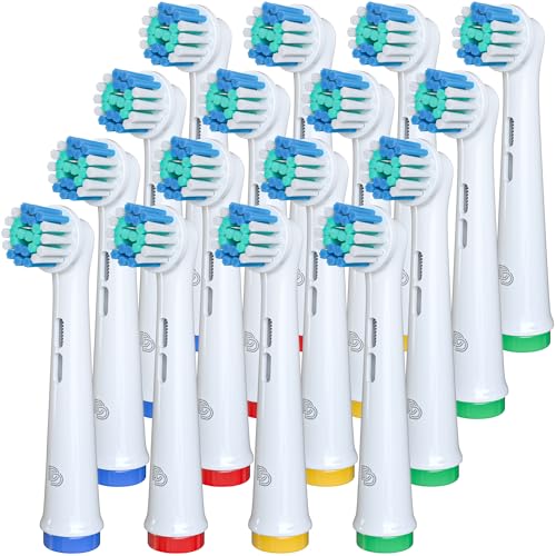DentaDrift Precision Electric Toothbrush Heads Compatible with Braun Oral B Replacement Heads, 16-Pack Electric Toothbrush Replacement Brush Heads, Compatible Oral B Toothbrush Replacement Heads