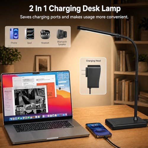 $15.59 at checkout w 40% off AMAZON LED Desk Lamp, Eye-Caring Table Lights for Home Office - image 4