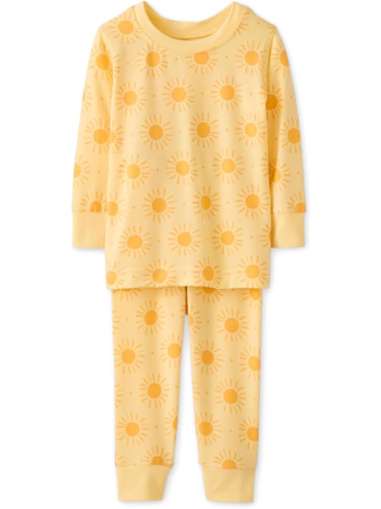 Beige Hanna Andersson Long John Pajama Set in HannaSoft™ (Infant/Toddler/Little Kid/Big Kid)