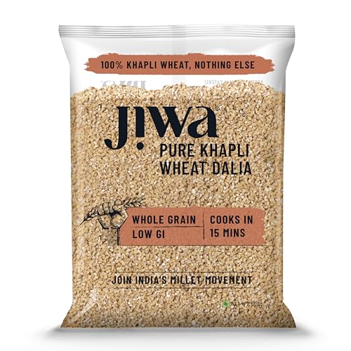 Jiwa Pure Khapli Wheat Dalia | Cooks In 15 Minutes | Broken E Mme...