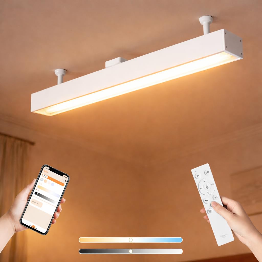 Amazon.co.jp : LED シーリングライト 長方形タイプ リモコン 調光調色
