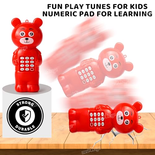 Image of Zest 4 Toyz Toy Phone for Kids Musical Mobile Phone Toy with Light & Sound Toys for Baby Pretend Play Mini Cell Phone Toy Birthday Gifts for Kids - Multicolor (Pack of 1)