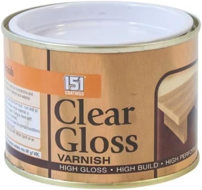 SDMAX 151 Coatings Paint Primer Metallic Gloss Matt 180ml, Non-drip Gloss Paints, Hard Drying, Hard Built, And High Performance (Clear Gloss Varnish)