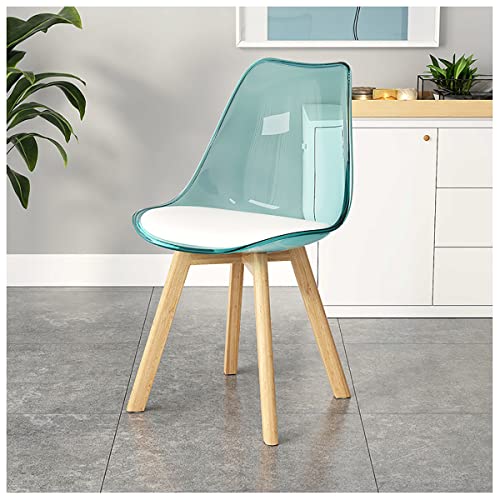 Silla Acrílica Para Tocador, Silla De Comedor Con Cojín De...