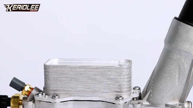 Aluminum Engine Oil Cooler & Filter Housing For Chrysler Dodge Jeep Ram 2011-2016 - Replace Plastic Housing