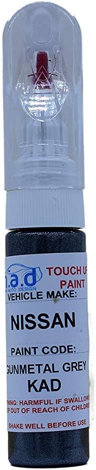 madAUTO Car Touch Up Paint for NISSAN GUNMETAL GREY KAD Compatible with GTR QASHQAI JUKE - 20ml Precision Scratch Repair Kit with Needle & Brush - UK Mixed Automotive Paint Pen for Exact Colour Match