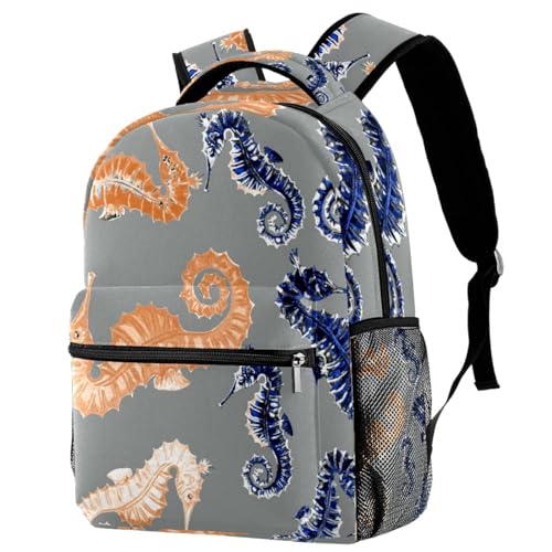 Sac de voyage décontracté aquarelle et grand sac à dos scolaire multicolore