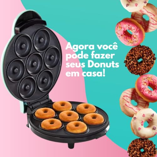 Mini Máquina De Fazer Donuts Rosquinhas 7 Furos 220v