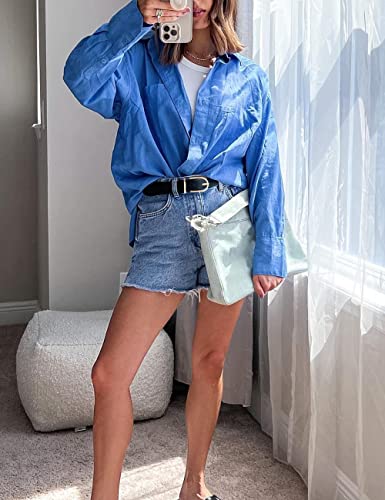 Earnda Women's Faux Leather Chic Belt For Ladies Jeans Black Large #TOP1