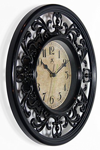 Infinity Instruments Sofia 12 Inch Silent Sweep Wall Clock #TOP1