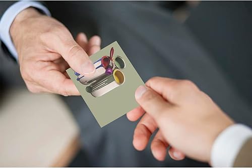 Vista 85 de Tarjetas de presentación personalizadas para pequeñas empresas, papel mate de 10.58 oz/m², impresas en el frente y el dorso, de 3.5 x 2 pulgadas