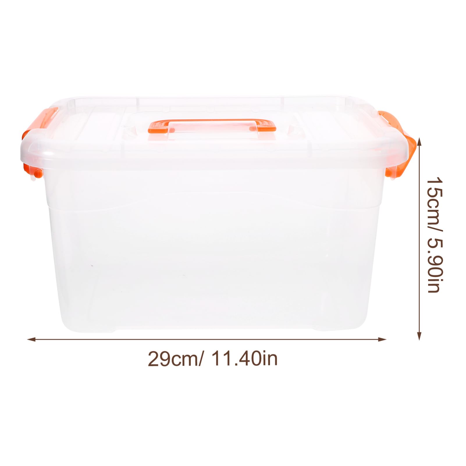Ipetboom 6 Cajas de Almacenamiento Tapa y Asa Portátil 3l Hechas de Pp y Abs, Fáciles de Llevar para Organización en Cocina o Hogar