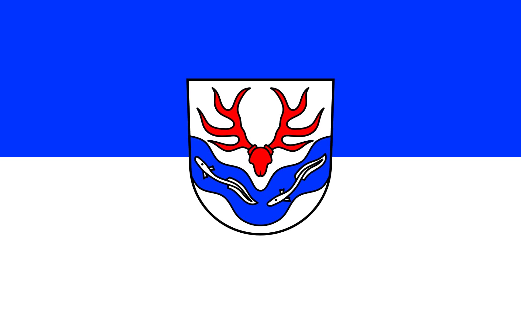Drapeau Large Hüttlingen drapeau paysage de 1.35m² pour pavoiser votre jardin