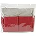 ALLARY Project Tote, 9.5 by 8.5 by 5-Inch, Red and Ecru
