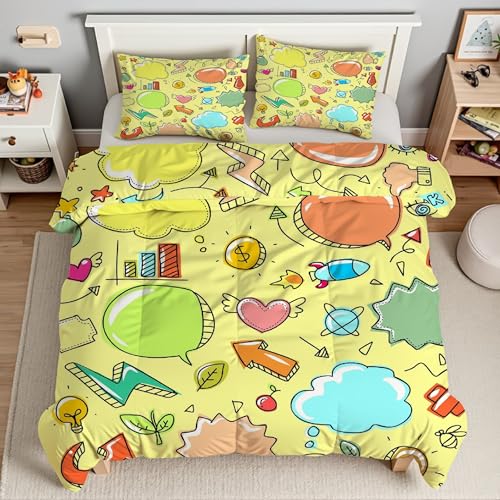 Piumino Matrimoniale Prodotti Chimici Trapunte Elementi Cartone Piumone Imbottito Resistente Lavabile, Super Morbida Trapunta, piumini 200x200 cm in Microfibra Reversibile e 2 Federa 50x80 cmT1780