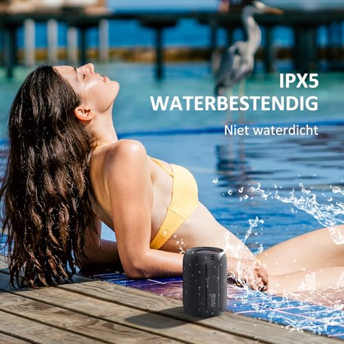 Image of ZEALOT Bluetooth Speaker, Music Box with USB /TF Card /AUX, Bluetooth Box with IPX5 Waterproof, 12 Hours Playtime, Dual Pairing, Portable Wireless Speaker for Home and Outdoor S32 Pro