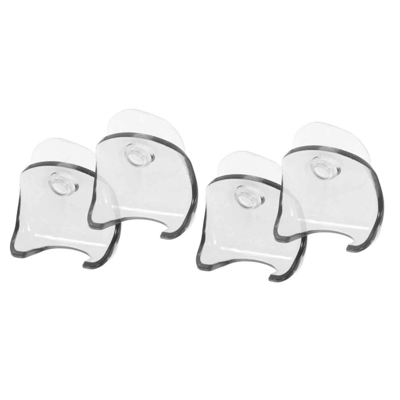 minkissy 2sets Manual Shaver Hanger Suction Cup Razor Holder Razor Storage Holder Suction Rack Shaver Organizer 2pcs*2