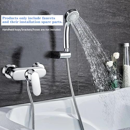 Mitigeur douche monocommande robinet mural chromé avec bec standard G ½ - 6