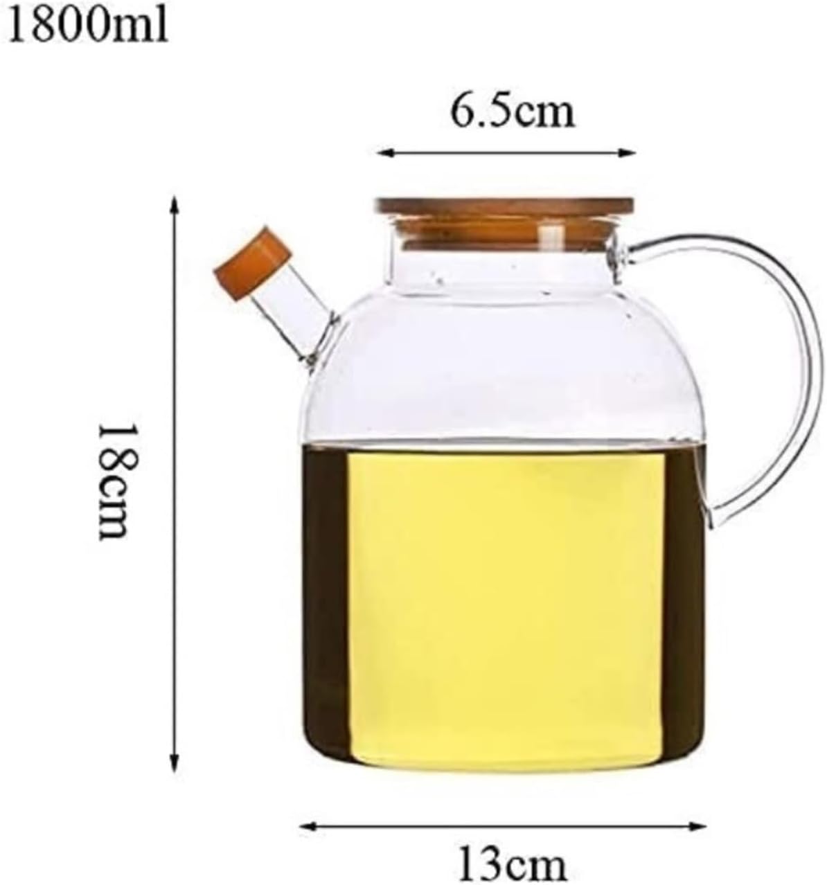 Oil and Vinegar Dispenser Olive Oil Dispenser Bottle,Oil and Vinegar Cruet,Olive Oil Dispenser,Oil Vinegar Bottle Dispenser Glass Bottle (1800ml) Cooking