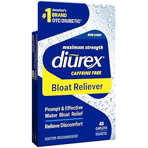 Diurex Max - Maximum Strength Caffeine-Free Diuretic Water Pills - Feel Better and Less Heavy (Packaging may vary) 48 Count Cover