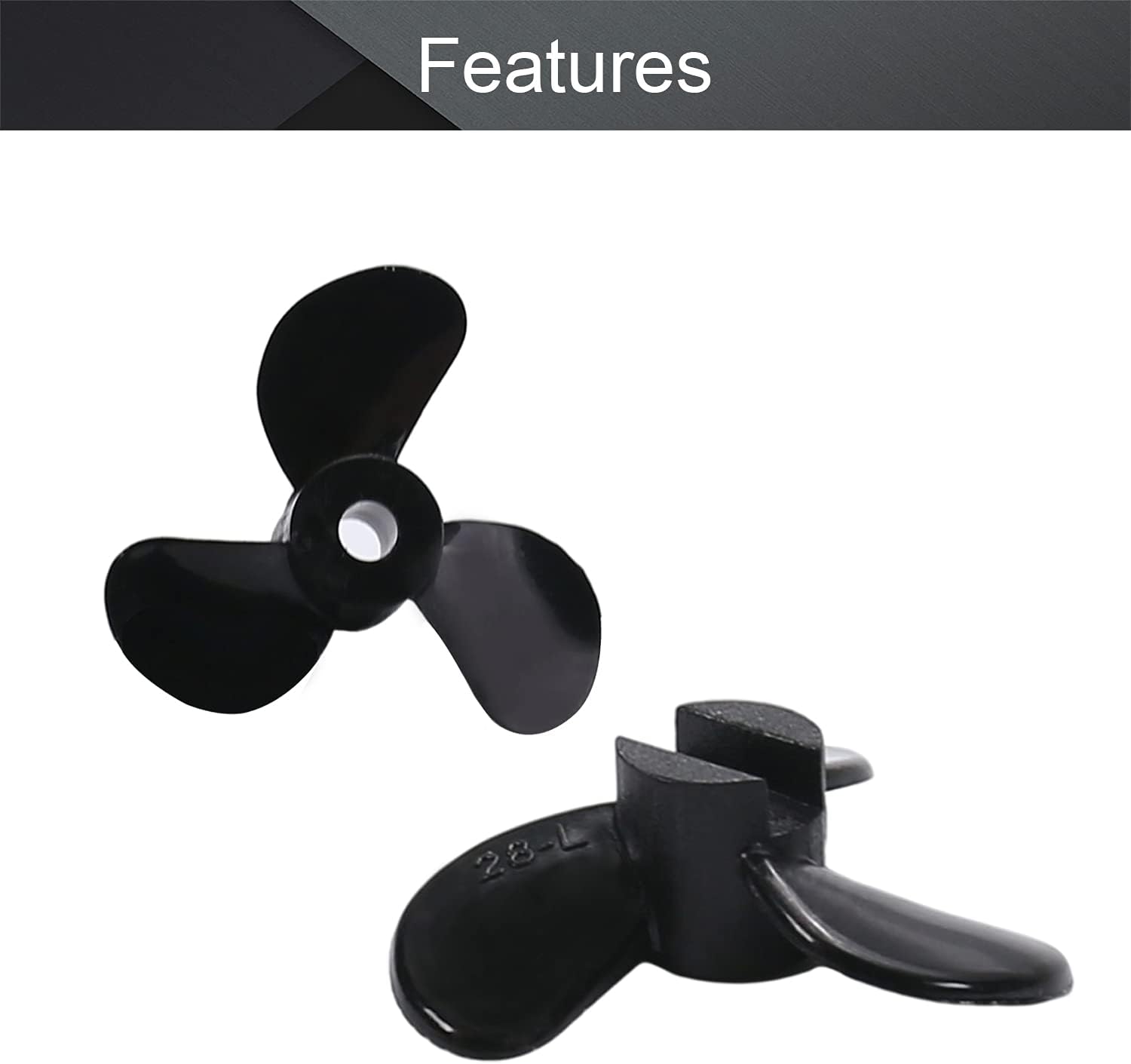 Bettomshin RC ボート CW CCW プロペラ 3mm シャフト 3 ベーン 28mm 5.1 P/D ファン型 Pas