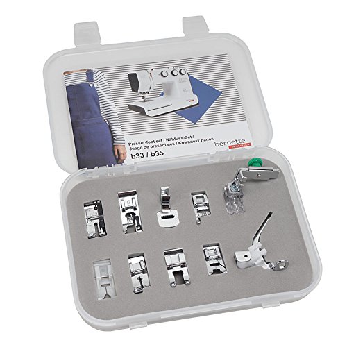 Bernette Nähmaschinen Nähfuß-Set 10-teilig B33 + B35