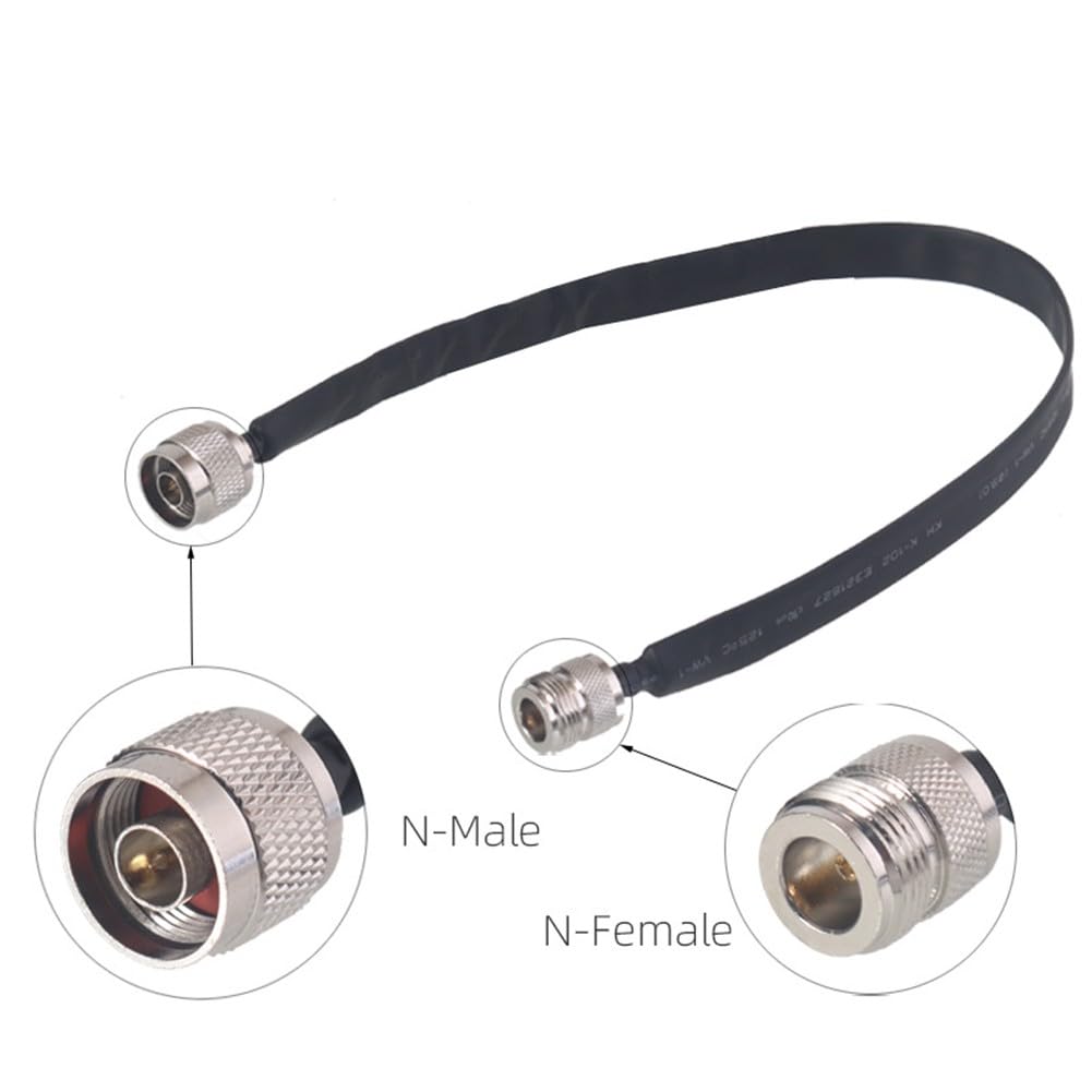 Câble coaxial RF Pass-Through pour fenêtre, N-Mâle vers N-Femelle, 40 cm, 50 Ohm, GSM GPS Antennes Équipement de Test