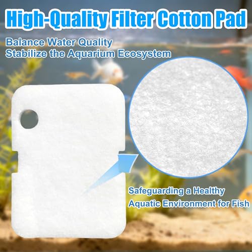 Image of PurifyLogix 8 PCS Canister Filter Pads for Cascade 700 /1000 CCF2UL /CCF3UL | Replacement Aquarium Floss Media, 2 Upgraded Activated Carbon-Coarse-Activated Carbon Filter Pads and 6 White Floss (8)