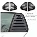 2pcs for V-W Volk/swagen Golf8 Golf MK8 GTI R 2020+ Accessories Sporty Car Auto Exterior Rear Side Window Louvers Air Vent Scoop Shades Cover Trim Blinds -Carbon Black