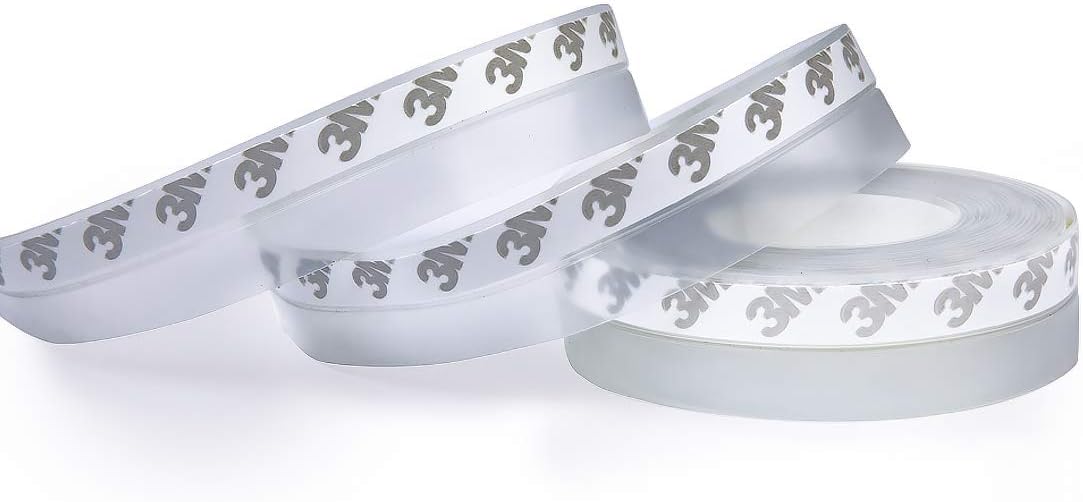 - Silicone Seal Strip, Weather Stripping for Door or Window, Transparent, Length 16.5 Feet Width 25mm