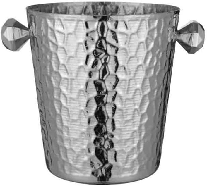Ice Bucket Champagne Beer Wine Chilling Bucket Large Capacity Ice Pellet Bucket Ice Bucket Household Stainless Steel Ice Bucket Beverage Ice Tub(Gold)