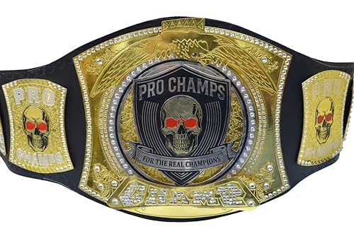 World Heavyweight Wrestling Championship Belt Replica Title Smoking Style Skull Adult Size Wrestling Championship Belt (Spinner Adult Size)