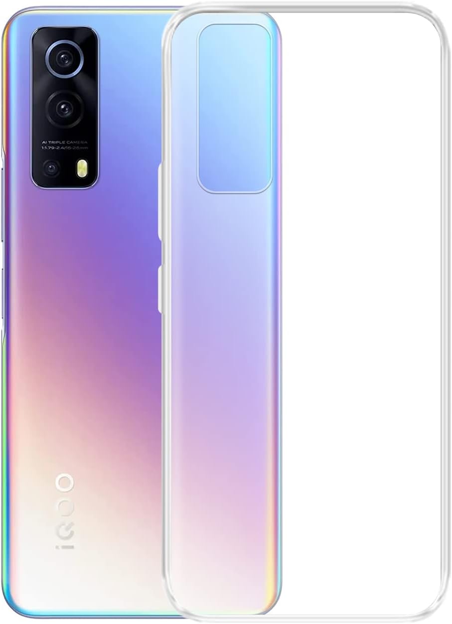 Amazon Brand - Solimo Amazon Brand- Solimo Silicone Case Soft and Flexible Back Phone Case for iQOO Z3 (Transparent)