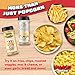 White Cheddar & Movie Theater Butter Popcorn Seasoning Shaker – 2 Pack Double Flavor Blend with Rich Butter & Sharp Cheese – Sprinkle for Popcorn, Fries, Pasta, Chips, Veggies, Snacks, Gatherings