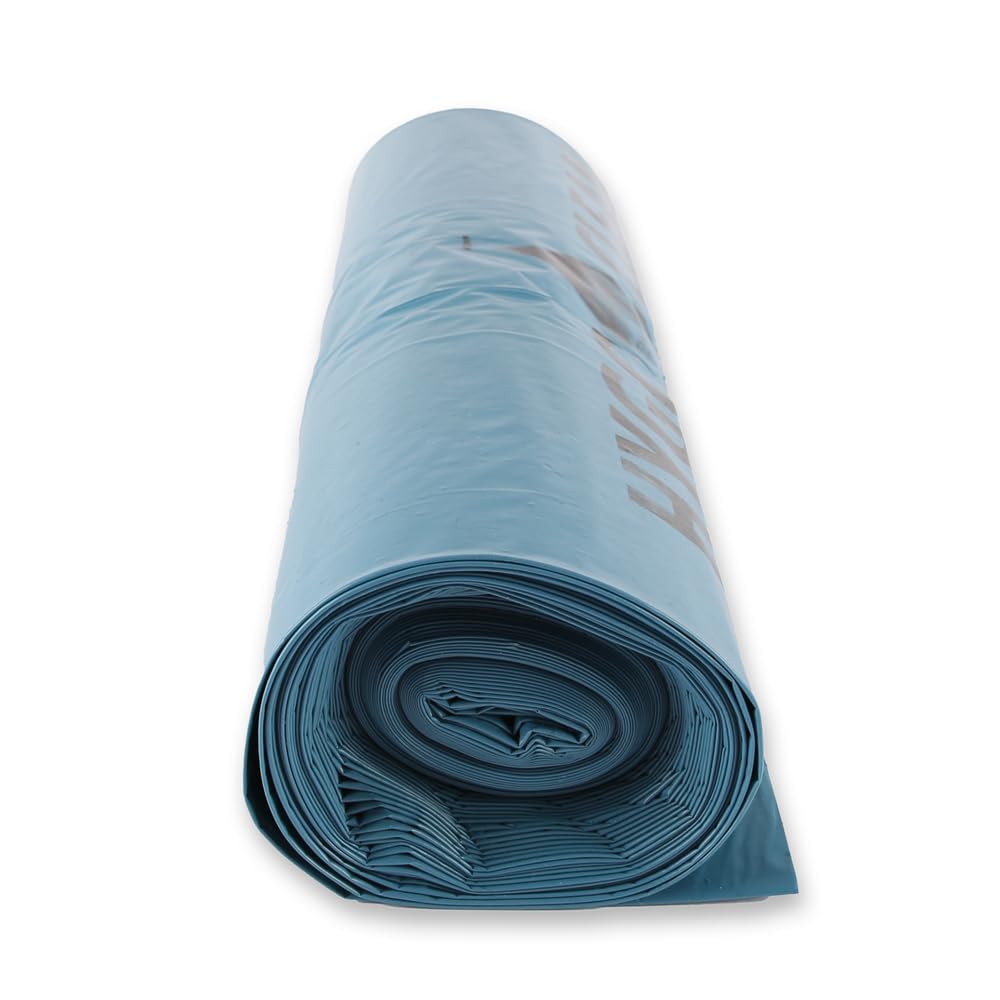 HygoClean Rouleau de 100 sacs poubelle en polyéthylène basse densité Bleu 240 l