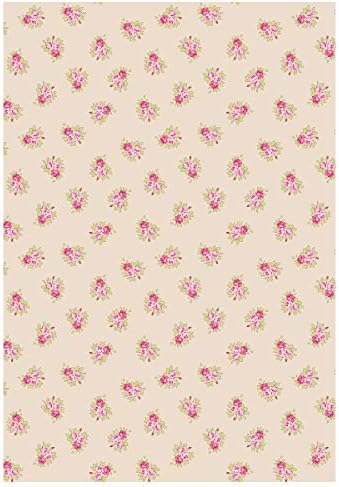 east2eden Countryside Kitchen Country Rose 100% Cotton Set of 2 Kitchen Tea Towel Cloth