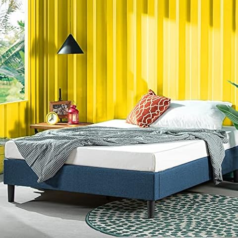 Estructura de cama tapizada Zinus Curtis Cover
