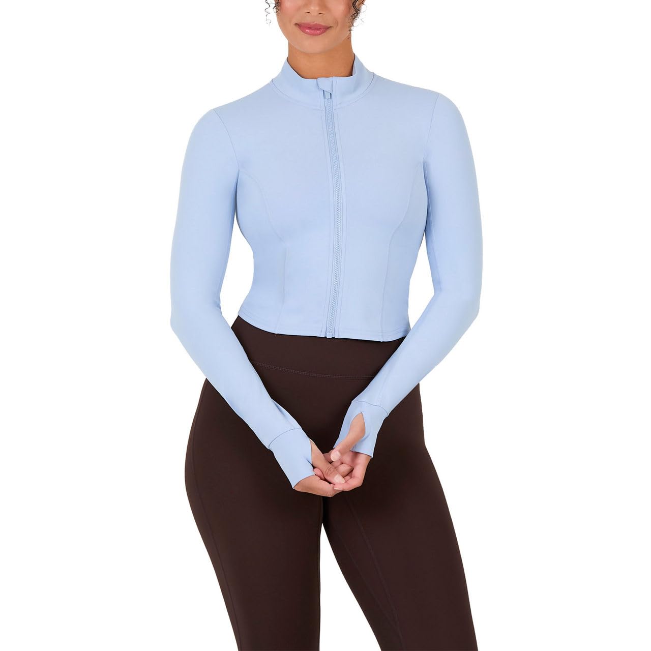 YITTY Active Women's Ultraluxe Full Zip Jacket, Athleisure, 4-Way-Stretch, Thumbholes