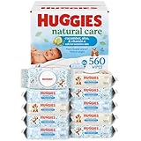 HUGGIES Refreshing Clean Baby Wipes, 10 Packs, 560 Total Wipes