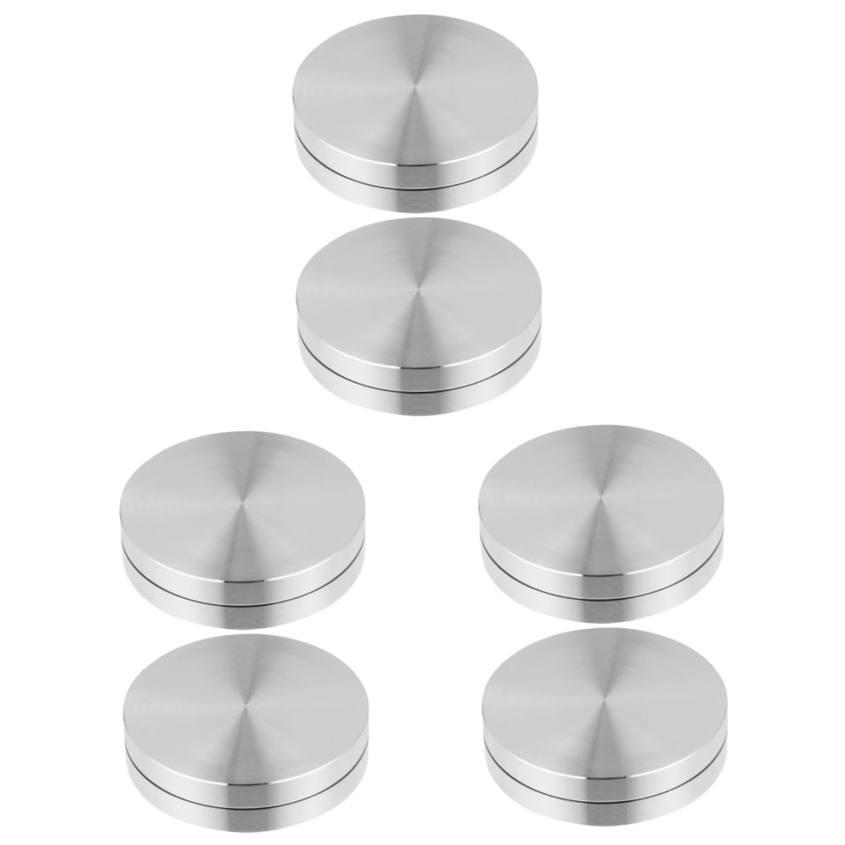 Ciieeo 3 Set Di Cuscinetti Per Giradischi Da Tavolo Base Per Giradischi in Materiale in Lega Di Alluminio Per Espositore Piatto Per Servire Torte 2 Pezzi * 3