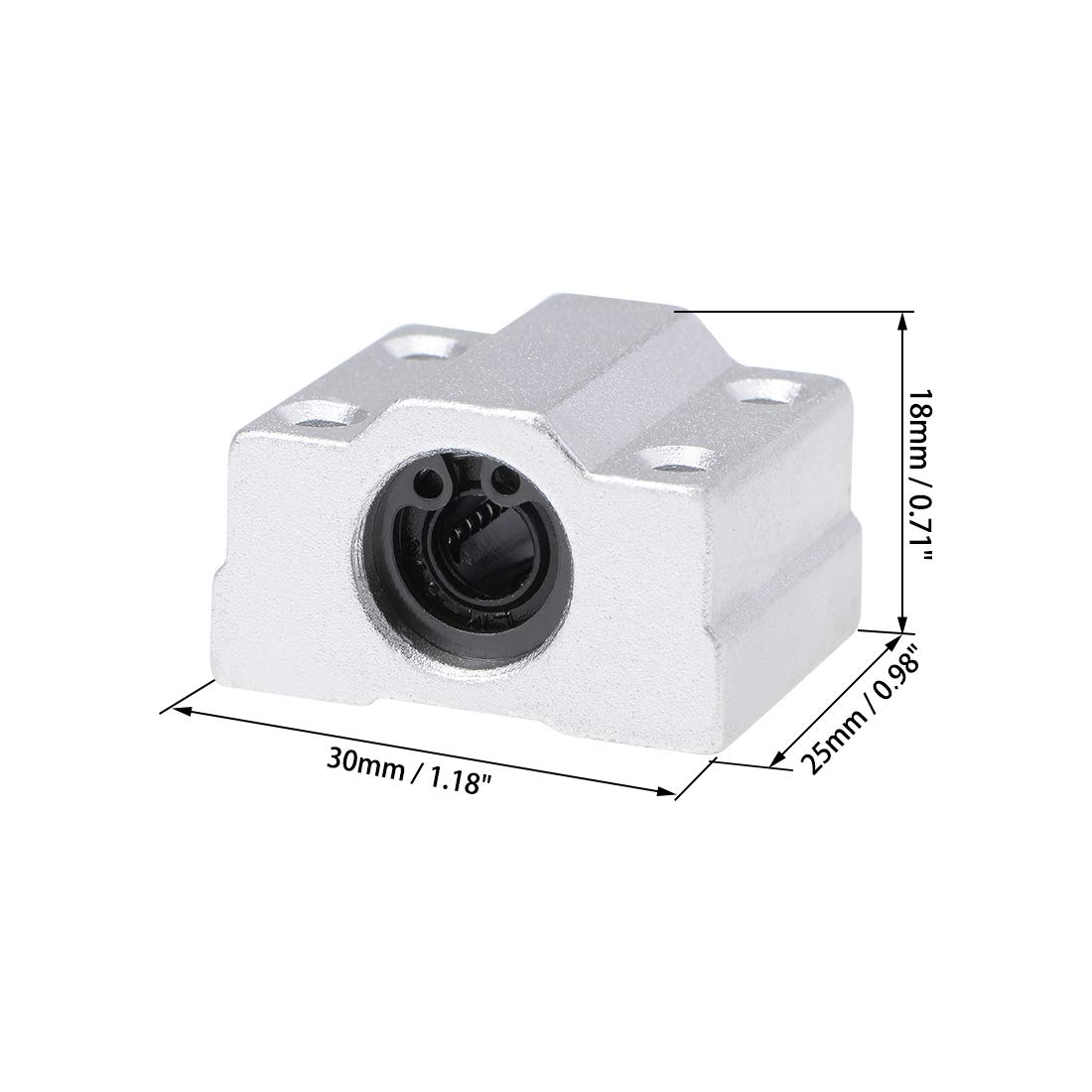 uxcell 6mm Linear Ball Bearing SCS6UU Slide Block Units, 6mm Bore 2pcs